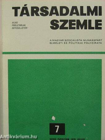 Társadalmi Szemle 1978. II. félév