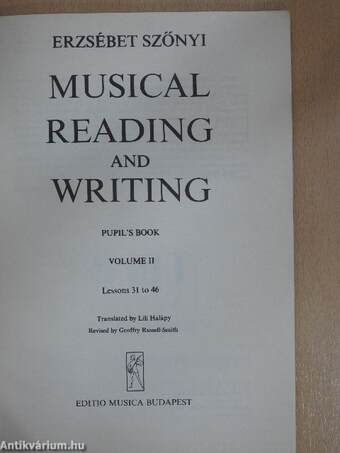 Musical Reading and Writing II. - Pupil's Book