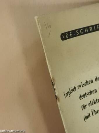 Vergleich zwischen den deutschen und englischen Regeln für elektrische Maschinen-Comparison between British and German Specifications for Electrical Machines