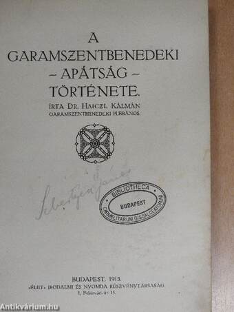 A garamszentbenedeki - apátság - története