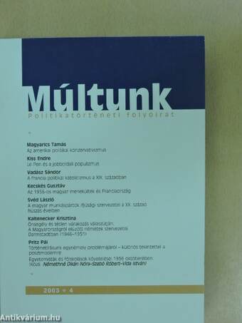 Múltunk 2003/4.