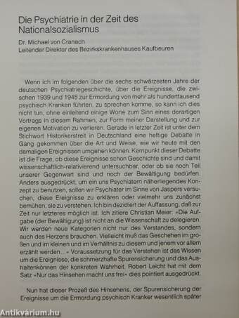 Die Psychiatrie in der Zeit des Nationalsozialismus