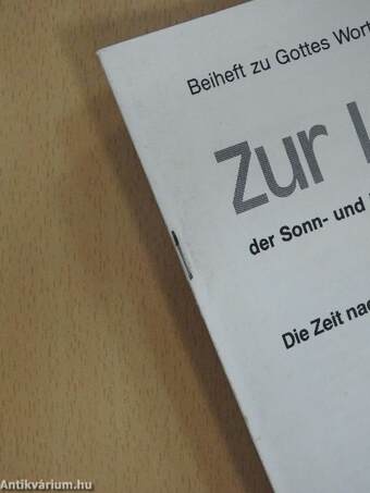 Zur Liturgie der Sonn- und Festtage