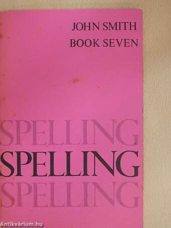 Spelling Book Seven
