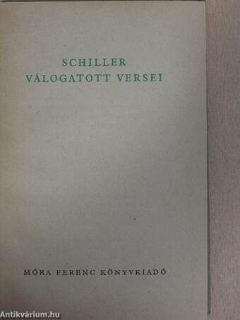 Schiller válogatott versei