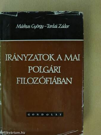 Irányzatok a mai polgári filozófiában