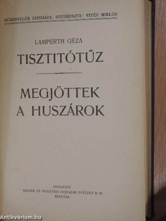 Május/Kávécsarnok/Tiszta dolog/Szent a béke/Tisztitótűz/Megjöttek a huszárok/Marika