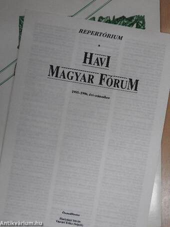 Havi Magyar Fórum 1997. január-december