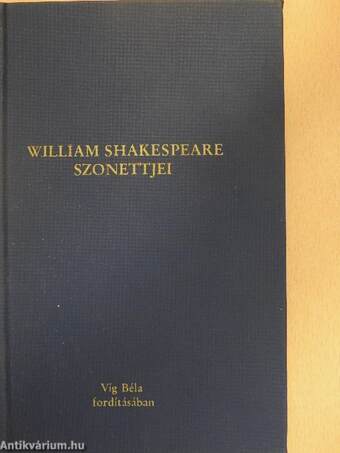 William Shakespeare Szonettjei