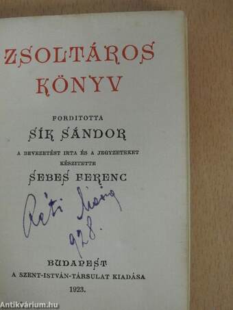 Zsoltáros könyv