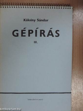 Gépírás III.