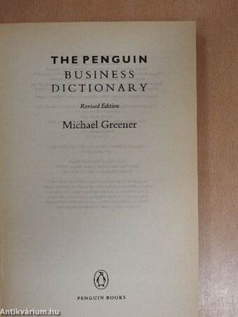 The Penguin Business Dictionary