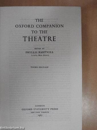 The Oxford Companion to the Theatre