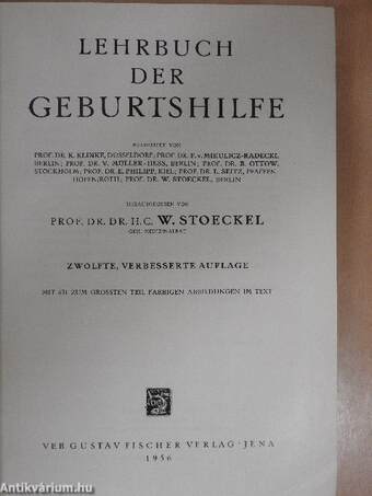 Lehrbuch der Geburtshilfe