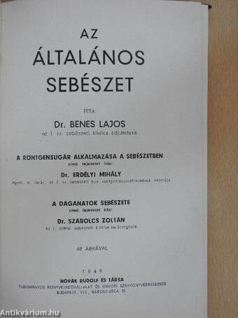 Az általános sebészet