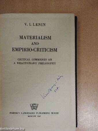 Materialism and Empirio-Criticism