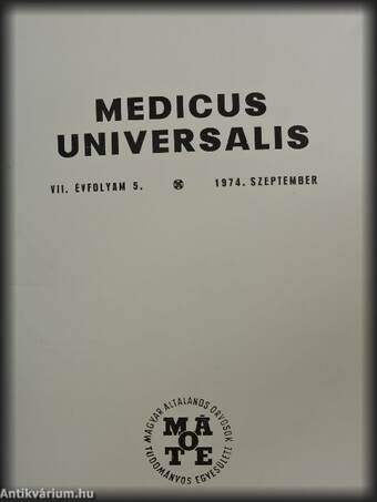 Orvosi Hetilap 1975. március/Medicus Universalis 1974. szeptember