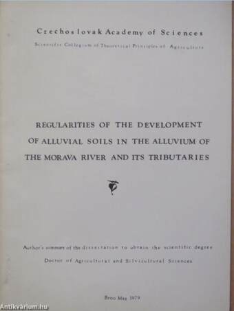 Regularities of the development of alluvial soils in the alluvium of the morava river and its tributaries