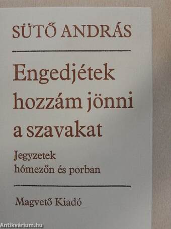 Engedjétek hozzám jönni a szavakat