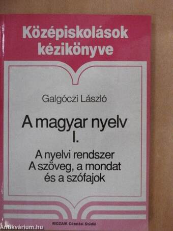 A magyar nyelv I.