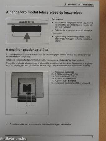 Fujitsu Computers Siemens - "S" sorozatú LCD monitor