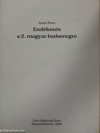 Emlékezés a 2. magyar hadseregre