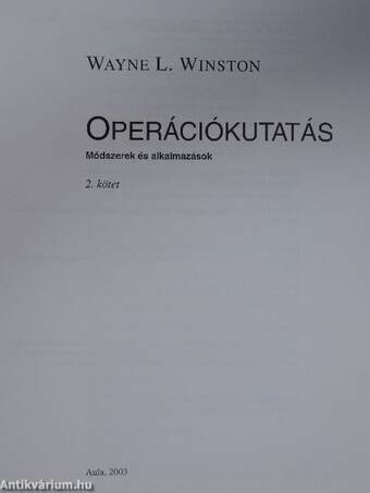 Operációkutatás II. (töredék)