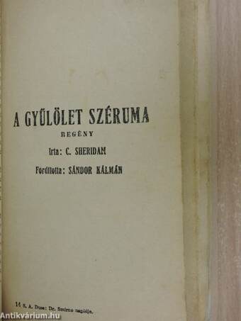 Dr. Smirno naplója/A gyűlölet széruma