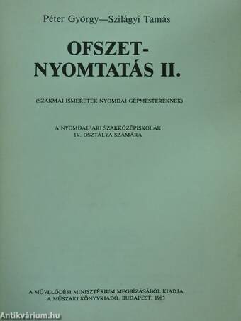 Ofszetnyomtatás II.