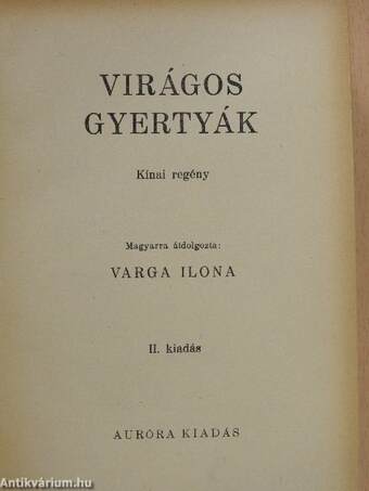 Virágos gyertyák