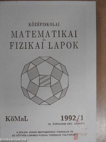 Középiskolai Matematikai és Fizikai Lapok 1992/1-10.