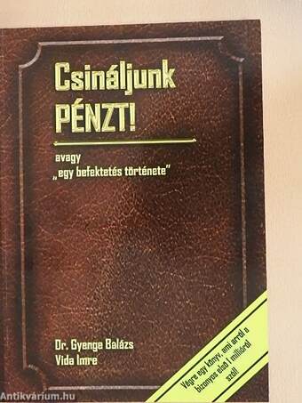 Csináljunk PÉNZT!