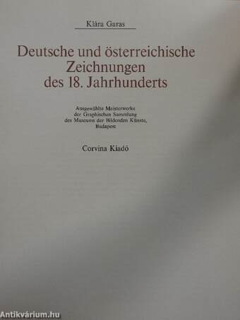 Deutsche und österreichische Zeichnungen des 18. Jahrhunderts