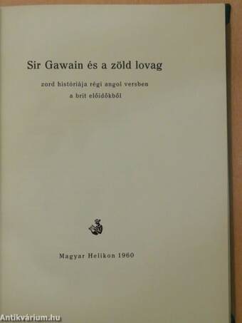 Sir Gawain és a zöld lovag