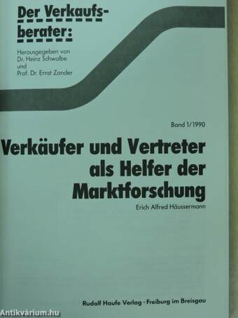 Verkäufer und Vertreter als Helfer der Marktforschung