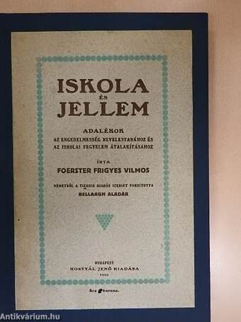 Iskola és jellem