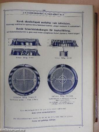 Ulrich B. J. cső-árjegyzék Budapest, 1914. április 1.