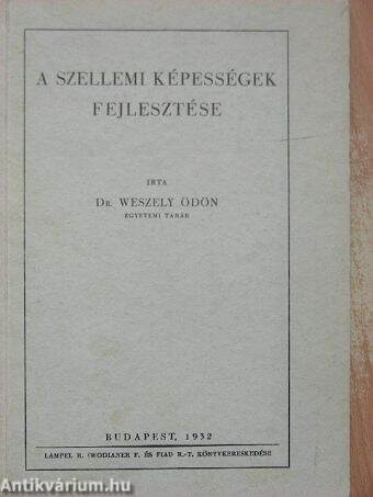 A szellemi képességek fejlesztése