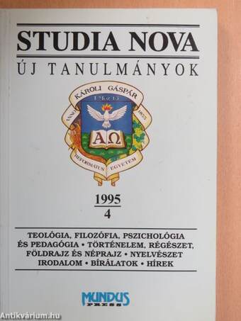 Studia Nova 1995/4.