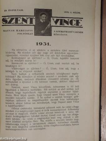 Szent Vince 1929-1931.