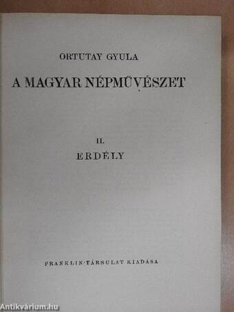 A magyar népművészet I-II.