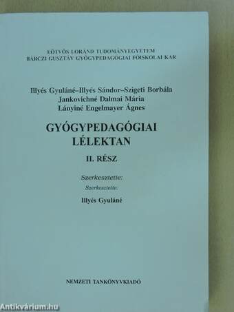 Gyógypedagógiai lélektan II.