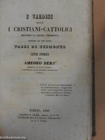 Vita di Olimpia Morato/I Valdesi ossiano I Cristiani-Cattolici/Il Sacro Macello di Valtellina/Lutero