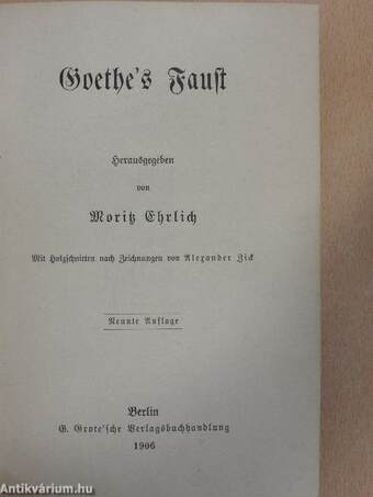 Goethe's Faust (gótbetűs)