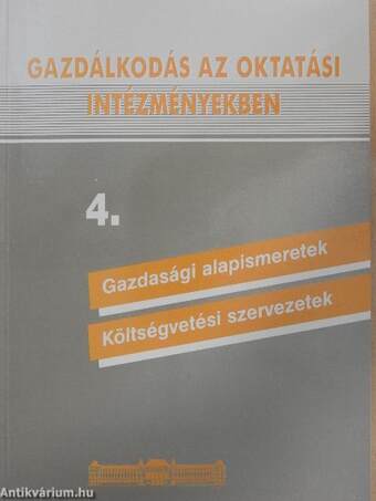 Gazdálkodás az oktatási intézményekben 4.