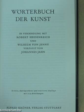 Wörterbuch der Kunst