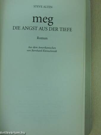 meg, Die Angst aus der Tiefe