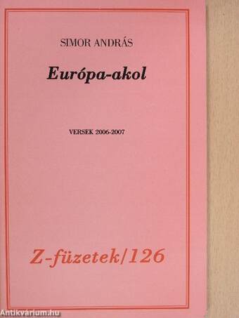 Európa-akol (dedikált, számozott példány)