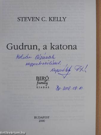 Gudrun, a katona (dedikált példány)