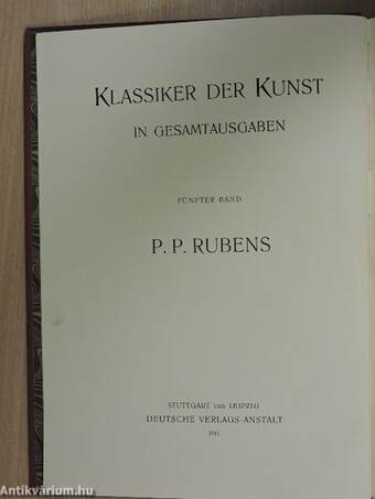 P. P. Rubens, des Meisters Gemälde